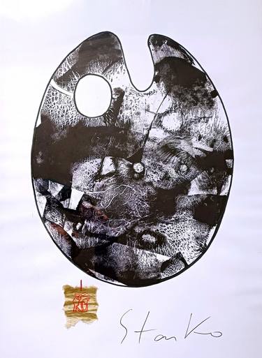 Original Contemporary Abstract Printmaking by Stanislav Bojankov