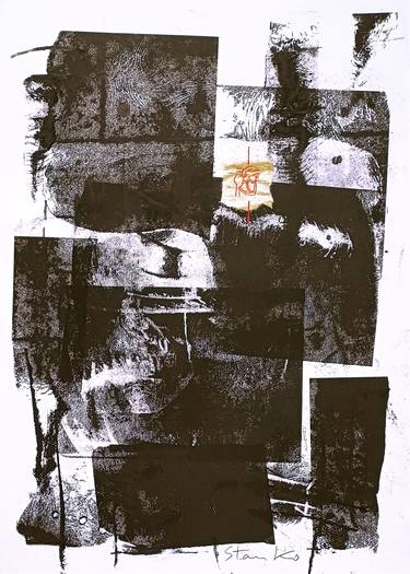 Original Cubism Abstract Printmaking by Stanislav Bojankov