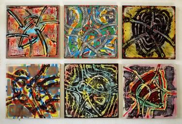 Original Abstract Expressionism Abstract Paintings by Stanislav Bojankov