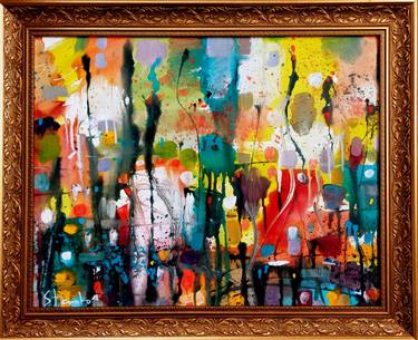 Original Abstract Expressionism Abstract Painting by Stanislav Bojankov