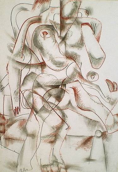 Print of Cubism Erotic Drawings by Stanislav Bojankov