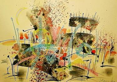 Print of Abstract Expressionism Landscape Drawings by Stanislav Bojankov