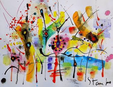 Print of Abstract Expressionism Music Paintings by Stanislav Bojankov