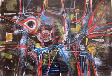 Original Abstract Expressionism Abstract Paintings by Stanislav Bojankov