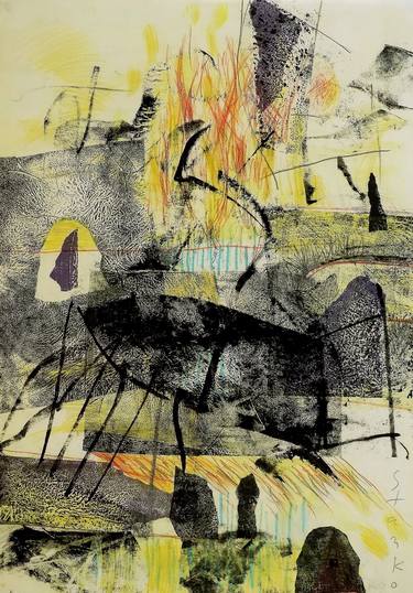 Print of Abstract Expressionism Landscape Drawings by Stanislav Bojankov