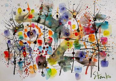 Print of Abstract Expressionism Music Paintings by Stanislav Bojankov