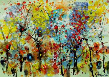 Print of Abstract Seasons Paintings by Stanislav Bojankov