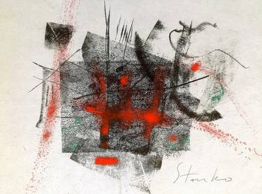Print of Abstract Expressionism Abstract Drawings by Stanislav Bojankov