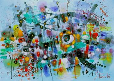 Print of Abstract Expressionism Abstract Paintings by Stanislav Bojankov