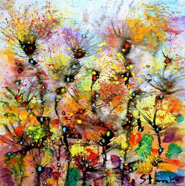 Print of Abstract Expressionism Seasons Paintings by Stanislav Bojankov