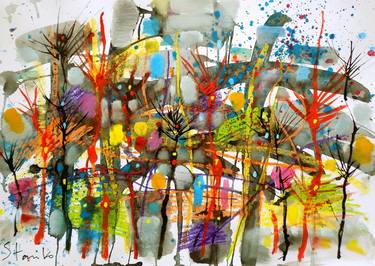 Print of Abstract Music Paintings by Stanislav Bojankov