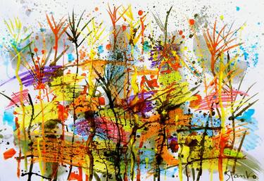 Print of Abstract Expressionism Language Paintings by Stanislav Bojankov