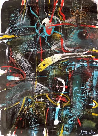 Print of Abstract Expressionism Abstract Paintings by Stanislav Bojankov
