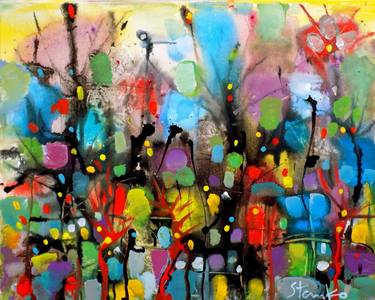 Original Abstract Music Paintings by Stanislav Bojankov