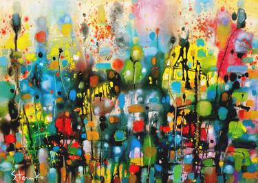 Original Abstract Expressionism Landscape Paintings by Stanislav Bojankov