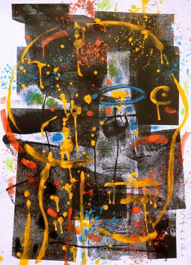 Print of Abstract Expressionism Portrait Paintings by Stanislav Bojankov