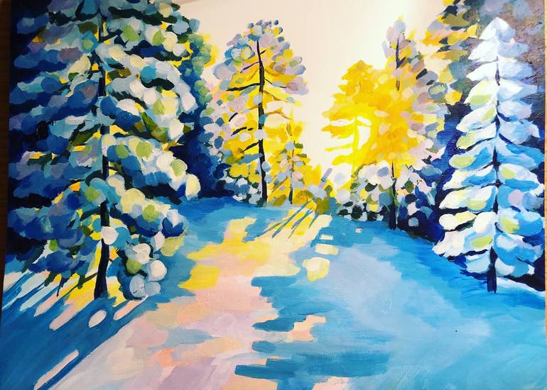 Winter scene Painting
