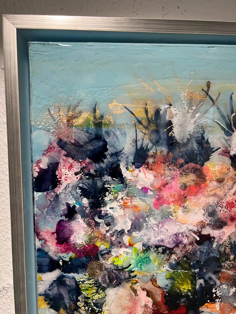 Original Art Deco Water Painting by Mehi Zandi