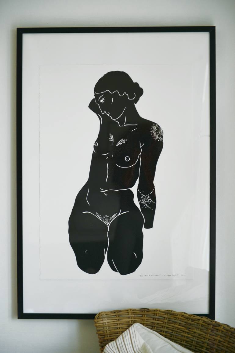 Original Abstract Body Painting by Filippa Edghill