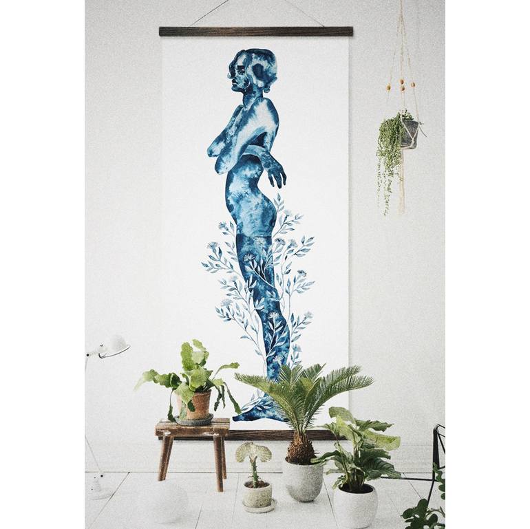 Original Abstract Women Painting by Filippa Edghill