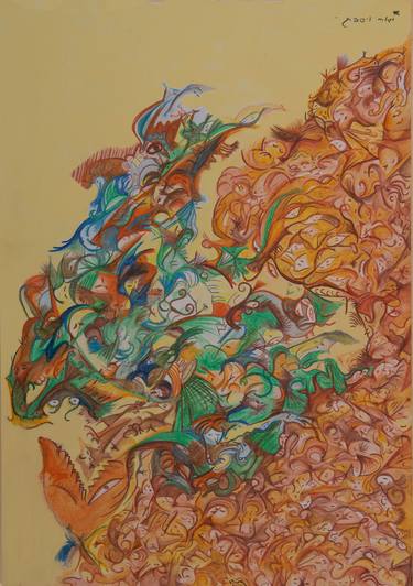 Print of Illustration Abstract Paintings by Maya Ayala Weissberg