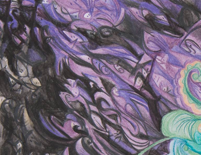 Original Abstract Animal Painting by Maya Ayala Weissberg