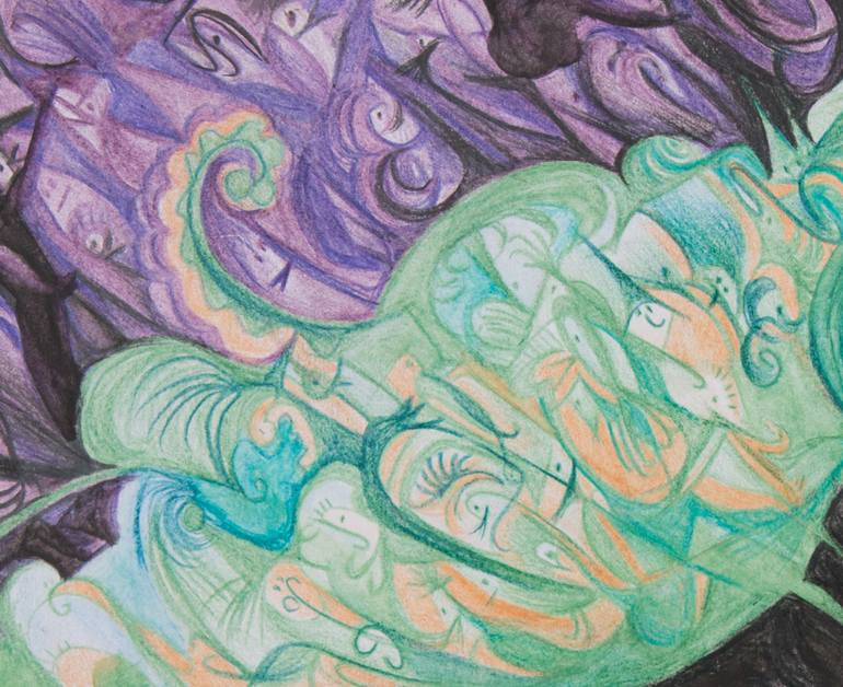 Original Abstract Animal Painting by Maya Ayala Weissberg
