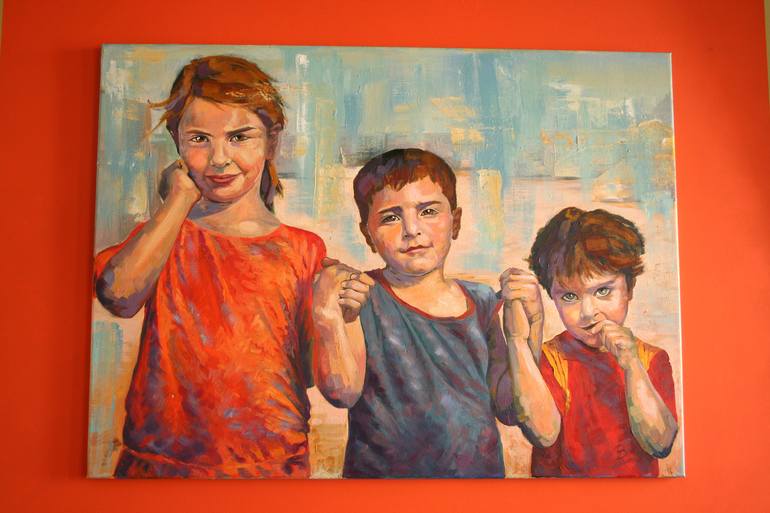 Original Expressionism Other Painting by Beatriz Riesco