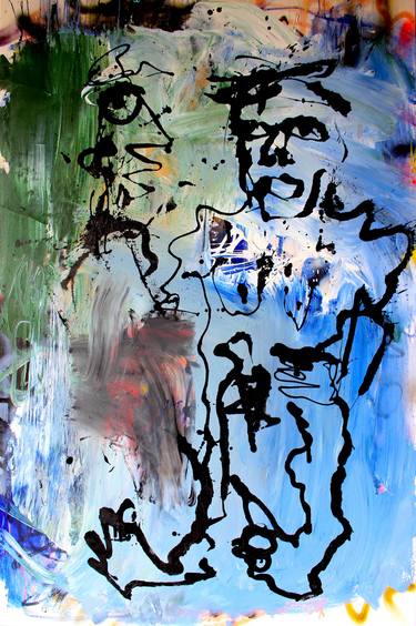 Original Abstract Expressionism People Paintings by James Green