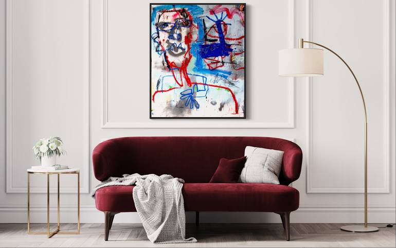 Original Abstract Expressionism People Painting by James Green