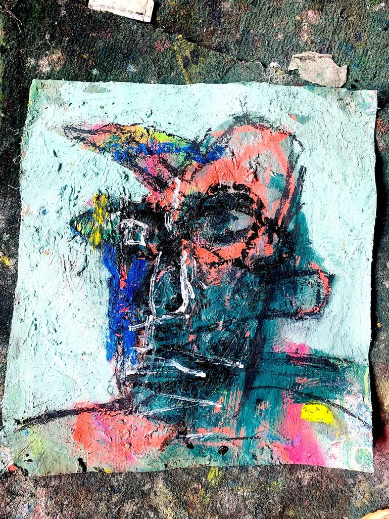 Original Abstract People Painting by James Green
