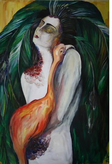 Print of Surrealism Nude Paintings by Monika Ruik