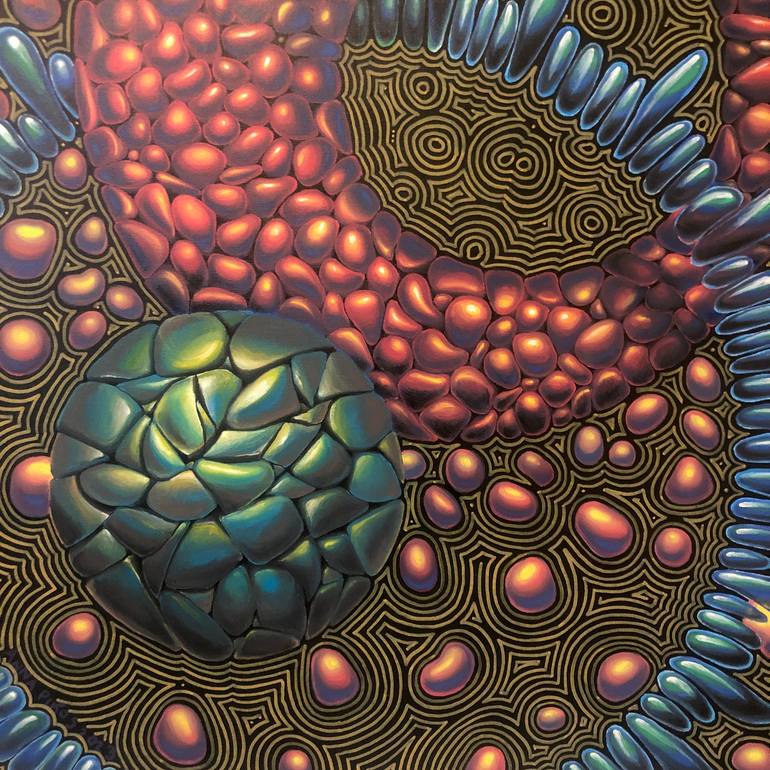 Original Abstract Painting by Anna Pikos