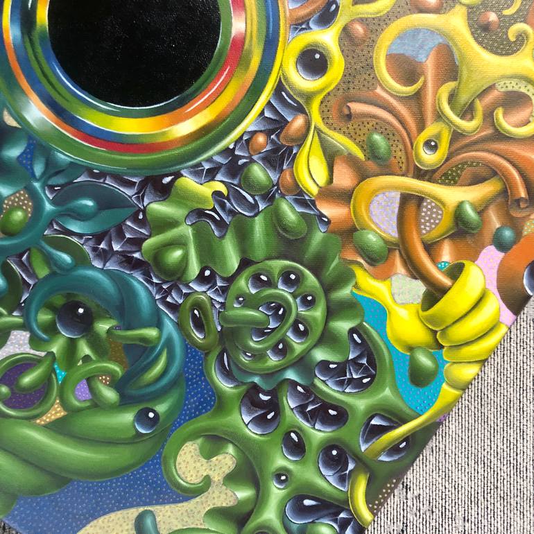 Original Surrealism Abstract Painting by Anna Pikos