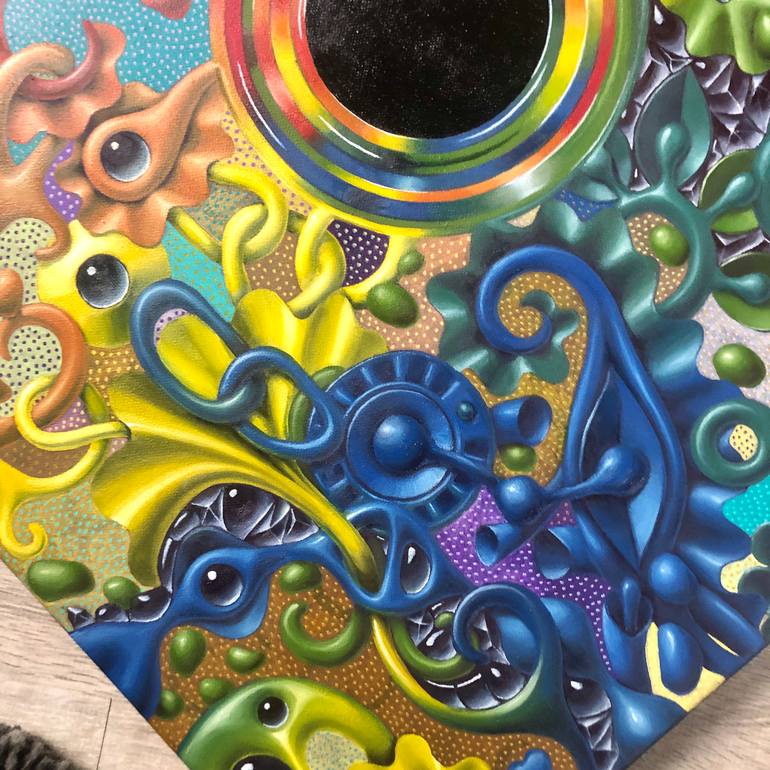 Original Surrealism Abstract Painting by Anna Pikos