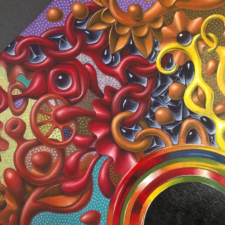 Original Surrealism Abstract Painting by Anna Pikos