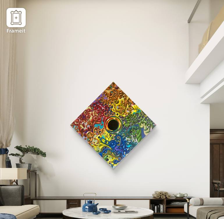 Original Surrealism Abstract Painting by Anna Pikos