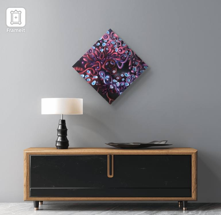 Original Surrealism Abstract Painting by Anna Pikos