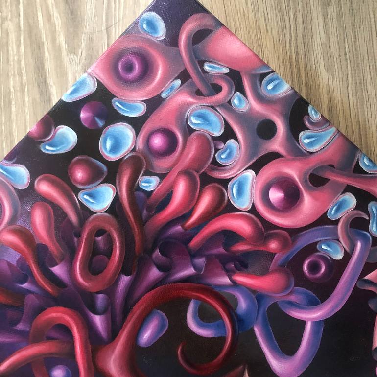 Original Surrealism Abstract Painting by Anna Pikos