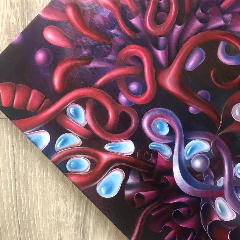 Original Surrealism Abstract Painting by Anna Pikos