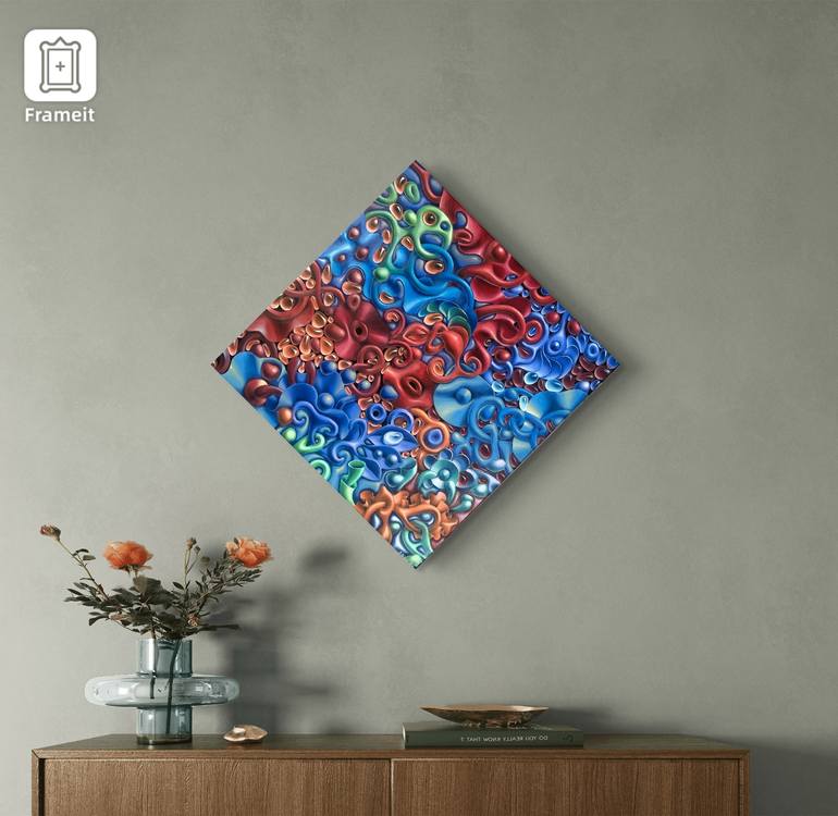 Original Surrealism Abstract Painting by Anna Pikos