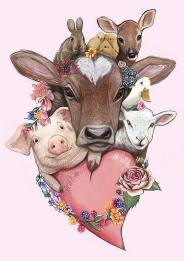 Original Illustration Animal Mixed Media by Revers Lab