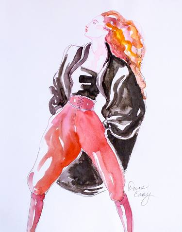 Print of Illustration Fashion Paintings by Donna Casey Aira
