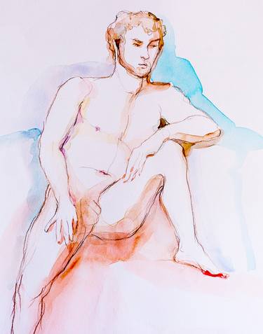 Print of Figurative Men Drawings by Donna Casey Aira
