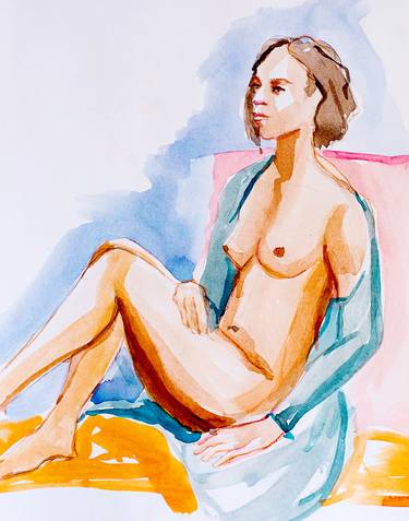 Original Figurative Nude Paintings by Donna Casey Aira