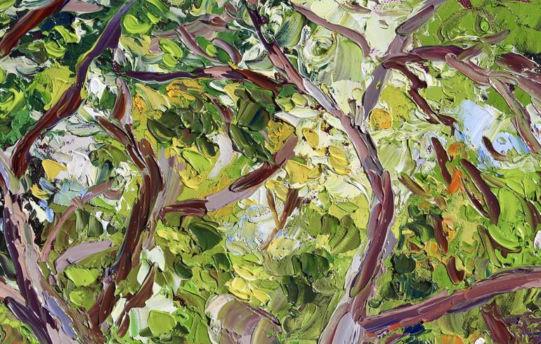 Original Contemporary Tree Painting by Kristen Olson Stone