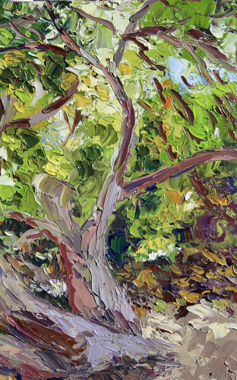 Original Contemporary Tree Painting by Kristen Olson Stone