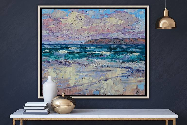 Original Impressionism Seascape Painting by Kristen Olson Stone