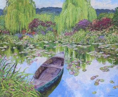 The Norwegian Boat At Giverny thumb