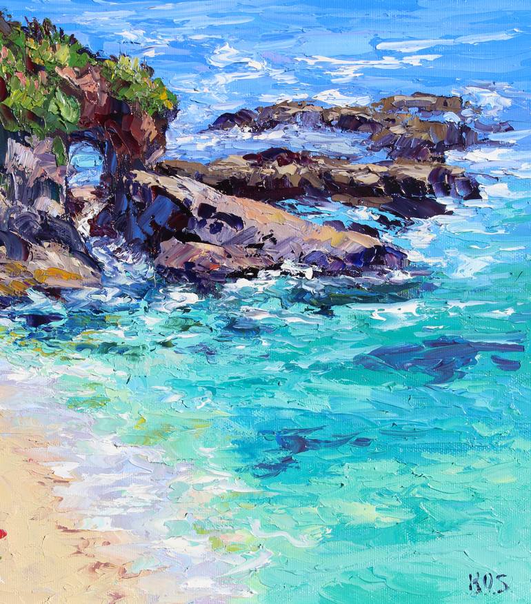 Original Impressionism Seascape Painting by Kristen Olson Stone